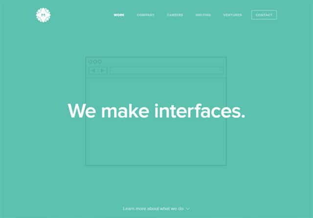 Screenshot of a clean website: MetaLab